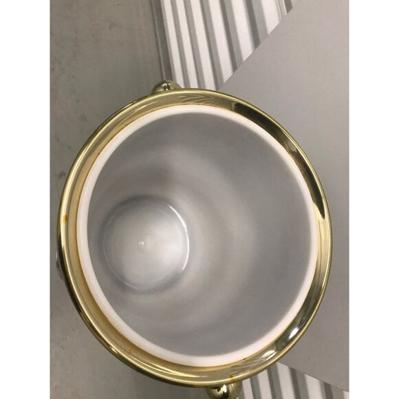 Vintage Art Deco Standing Champagne Wine Ice Cooler Brass & Aluminum 30" Tall - Picture 4 of 10